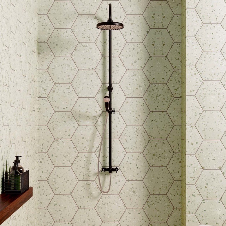 Apavisa South Green 25x29 Hexagon