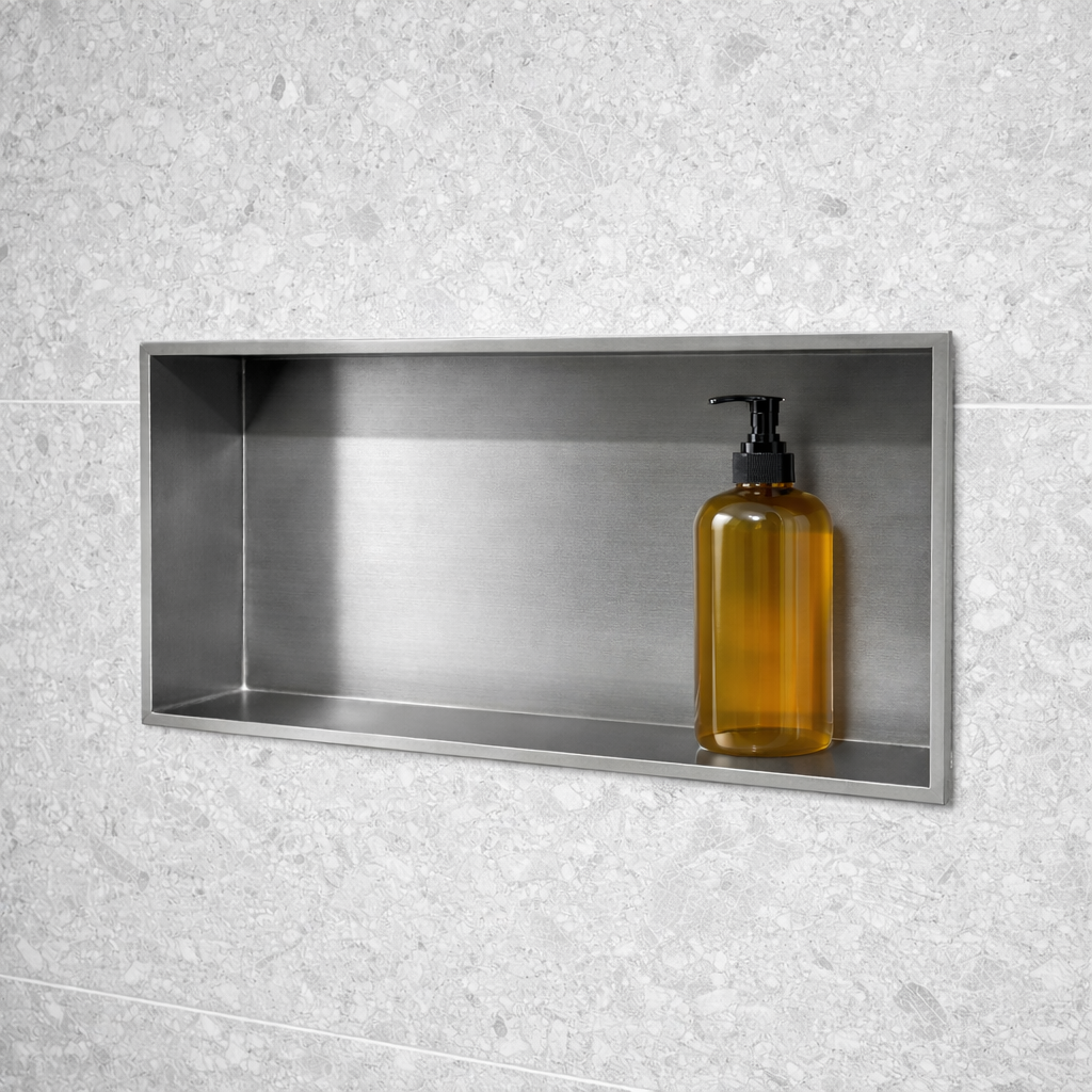 Duschnische Edelstahl Gebürstet V2A 30x60x9cm