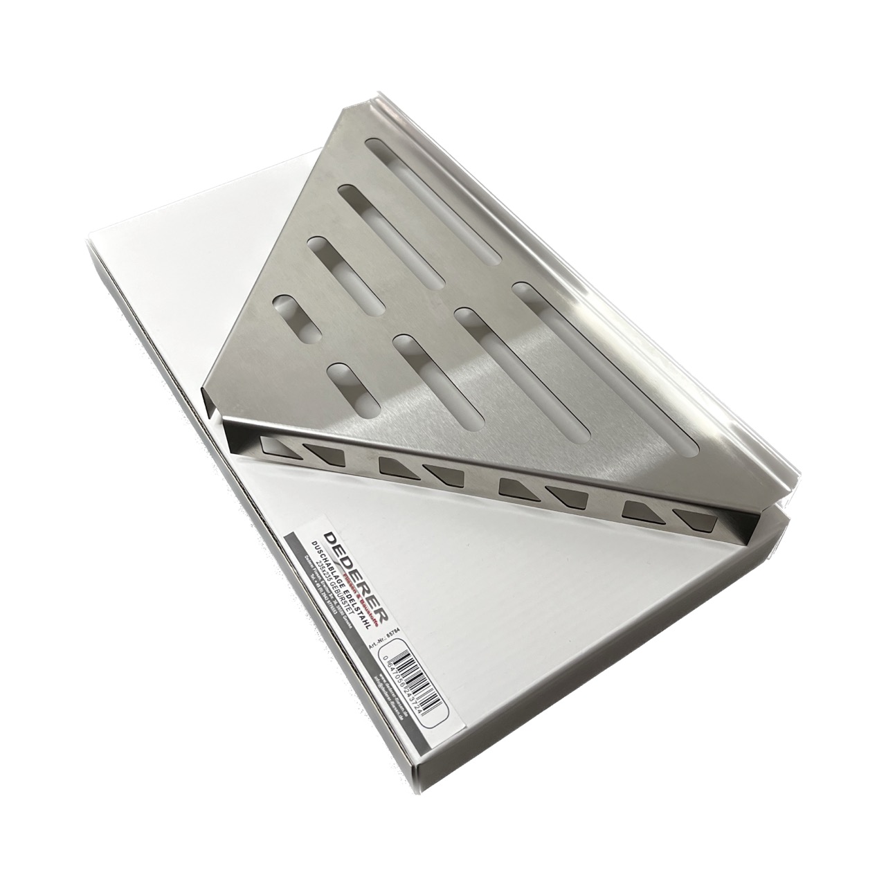Befliesbare Duschablage 235x235 Edelstahl V2A Gebürstet
