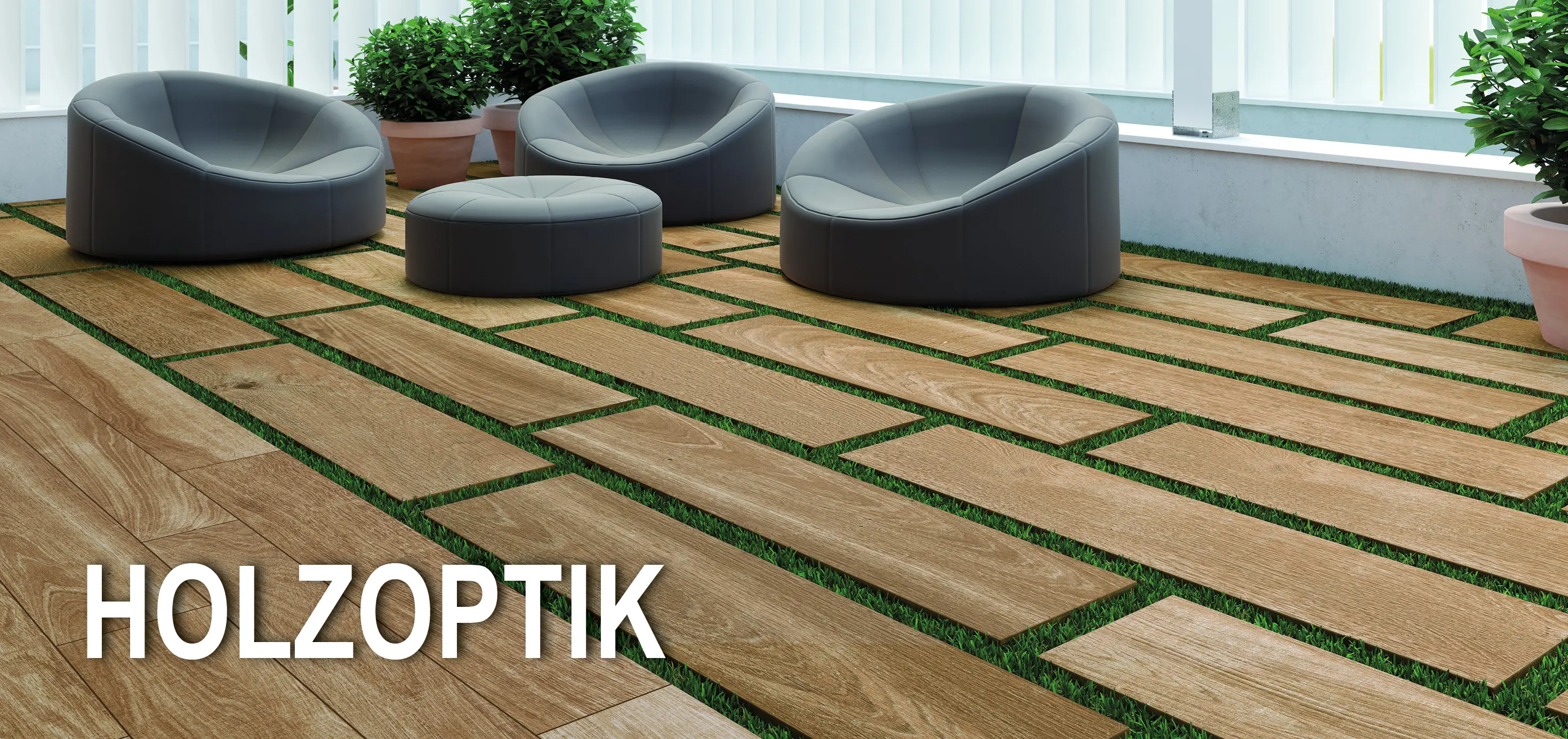Holzoptik Terrasse